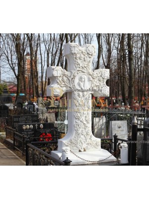 Памятник из белого мрамора № 4 — ritualum.ru Памятник из белого мрамора № 4 — ritualum.ru